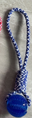 Игрушка - канат д/собак мелких и средних пород "НЕСКУЧАЙКА", цвет синий, 34см / 110гр (1/12)