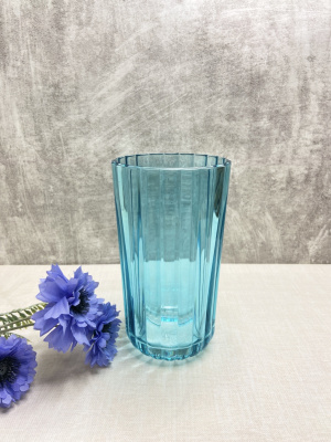 Ваза для цветов "Бирюза" высота 190мм (стекло) (1/6)