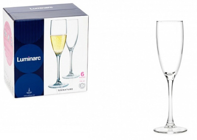 Набор бокалов 170мл 6пр д/шамп Эталон стекло (1/4)