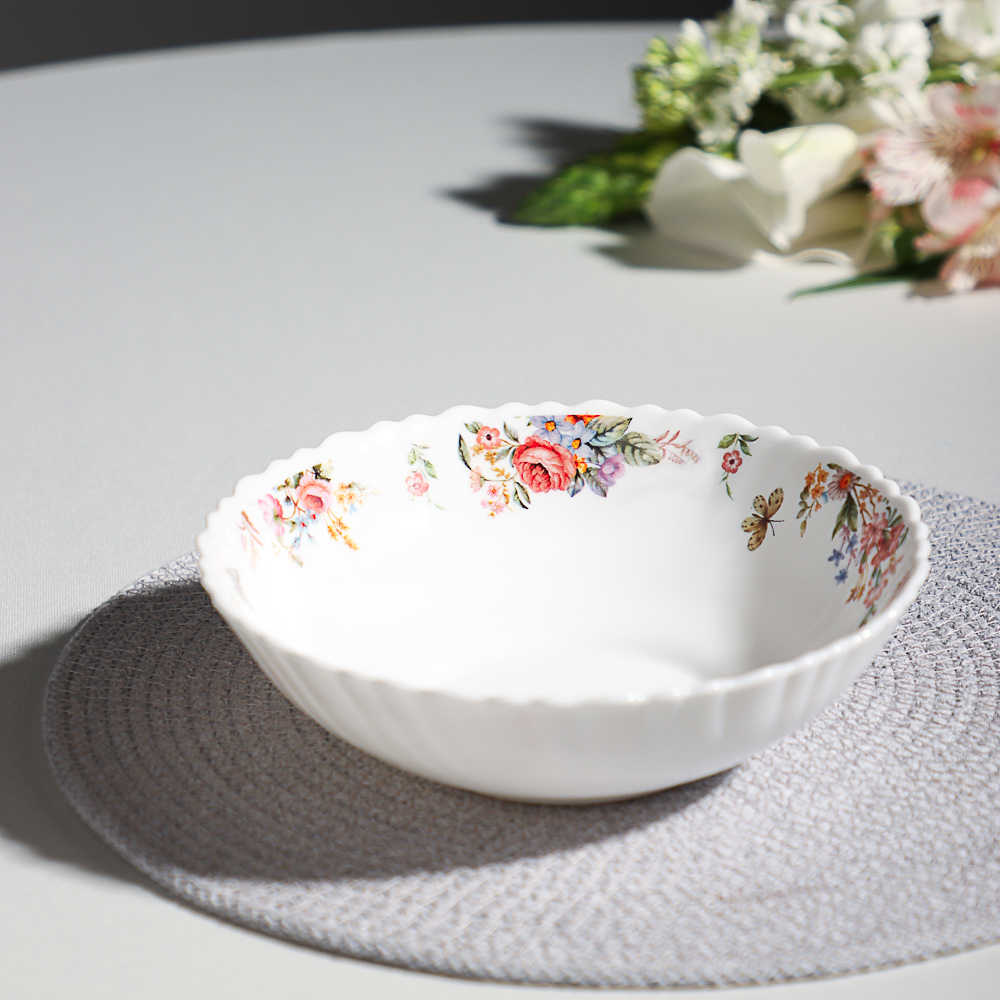 Салатник 18см опаловое стекло MILLIMI Дарина 18136 (6/48)