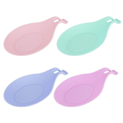 Подставка под ложку 20*10*2см (4 вида) (рельефная) (силикон) (1/480)