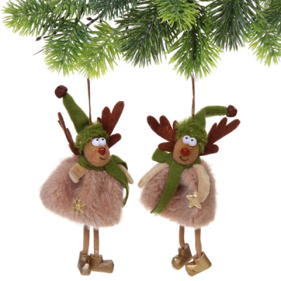 Подвеска "Олененок - Волшебные рога" 18 см (в асссортименте), Зеленый(пласт.текст.) (1/12)