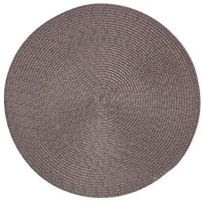 Салфетка сервировочная (плейсмат) "Сasual line" d=38см (коричневая) (min4)(упаковочный пакет)(4/180)