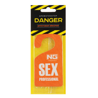 Ароматизатор бумажный Danger/Sexprofessional, фруктовая эйфория (1/12/288)