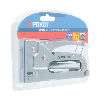 Степлер мебельный (4-8мм)*11,3мм РОКОТ (1/10/40)