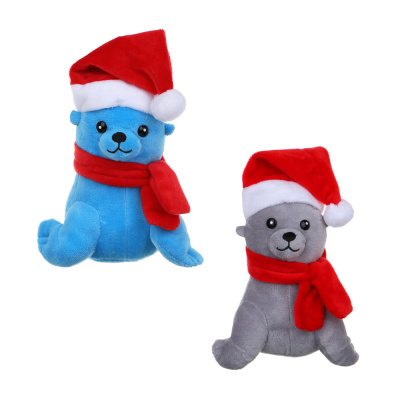 Сувенир мягкий в виде Морского котика, 15 см, полиэстер, 2цв СНОУ БУМ (1/2)