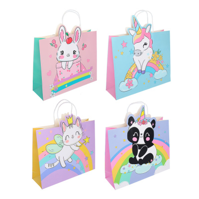 Пакет подарочный, тм Fntastic, фигурный, 32x26x10см, бумага, 4 диз (12/300)