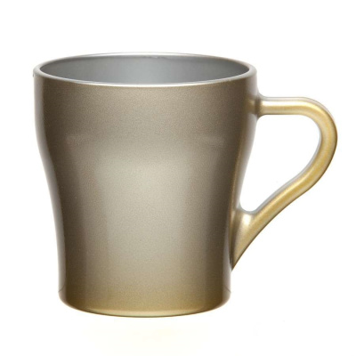 Кружка Металлик Голден 260мл (стекло) (12)