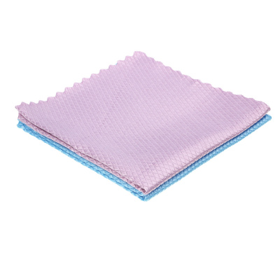 Салфетка из микрофибры для стекол и зеркал с переливом, 30х30см, 220г/кв.м.(2цв.)(6/6/480)