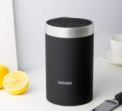 Подставка для ножей d11х18см, полипр. разд.SATOSHI Меко (1/8)