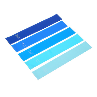 Набор фитнес резинок 5шт (2,5кг, 4,5кг,7кг, 9кг, 14кг), 60х5см, латекс FLOMIK (1/6)