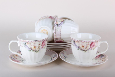 Набор чайный 12пр 220мл "Нежность"фарфор п/у (1/12)