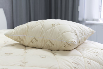 Подушка 70х70 Микрофибра стег.полотно ТМ "ОдеялSon" серия "Кот бежевый" (1/6)