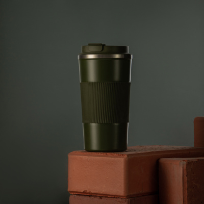 Термос-кружка 500мл "Хаки", нерж.сталь SATOSHI (1/40)