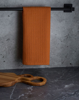 Полотенце кухонное вафельное, 40х60см, 100% хлопок PROVANCE Карамель (12/120)