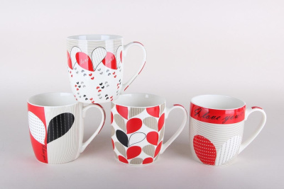 Кружка 500мл микс (фарф) (12/48)