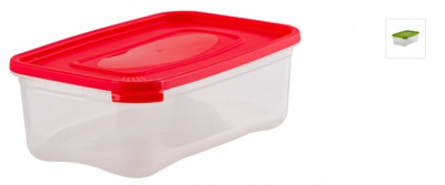 Контейнер "Каскад" (прям) 2,2л пластик(18)