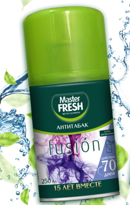 Освежитель воздуха сменный баллон Антитабак 250 мл Master FRESH (1/12)