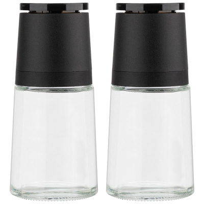 Набор 2пр мельницы для специй PICCANTE 13*6 см, ручных, стеклянных (1/24)