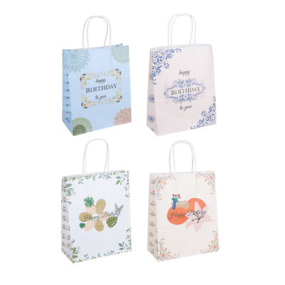 Пакет подарочный, бумажный, 22x27x11 см, 4 диз LADECOR (12/12)