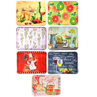 Коврик для сушки посуды 40*30см микрофибра (1/6/6)