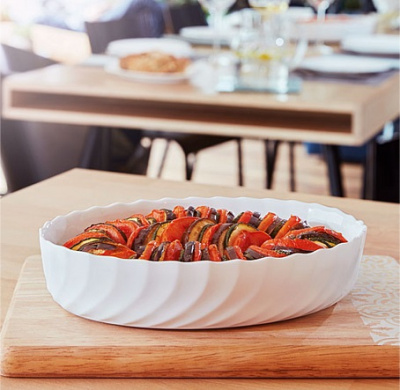 Форма д/запекания 22х16см СМАРТ КУЗИН ТРИАНОН овальная (ударопр.стекло) (1/8)