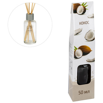 Диффузор 50мл "Кокос" для дома с палочками (1/20/60)