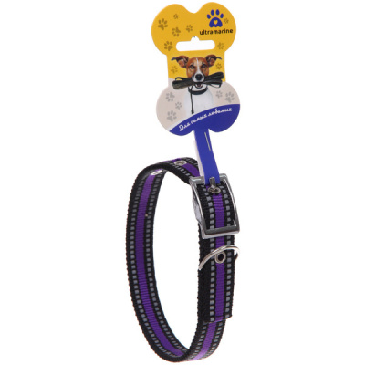 Ошейник д/собак "Дружок-Фиолетовое оригами" 2*48см Ultramarine (1/12)