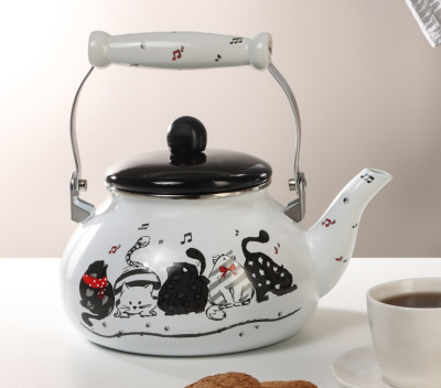 Чайник эмалированный 2,5л, индукция Хвостатые друзья VETTA (1/12) 