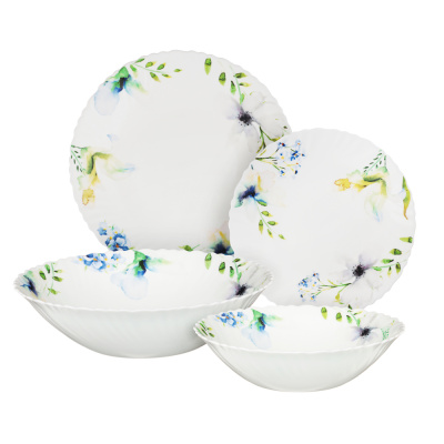 Набор столовой посуды 19 пр., опаловое стекло MILLIMI Шабер (1/2)