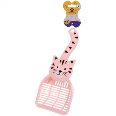 Совок д/кошачьего туалета "ДОНКОТТИКО", том, цвет бежево-розовый, 28*12,5см (1)