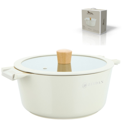 Кастрюля 5,2 л с стекл.крыш. Ivory (алюм) (6)