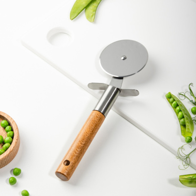 Нож для пиццы, 21.5х6.5см, нерж. сталь, бук SATOSHI ЭКО (12/120)