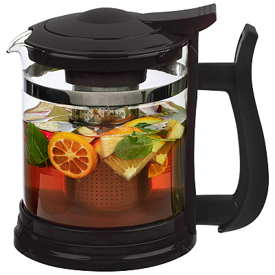 Чайник 1,6л  Fabriano заварочный ручка/крышка/дно из полип.(стеклянный) п/у (1)