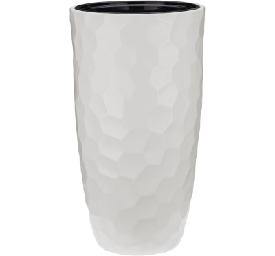 Кашпо МОЗАИКА  D340мм H 630мм со вставкой Кремовый, пласт. (1)