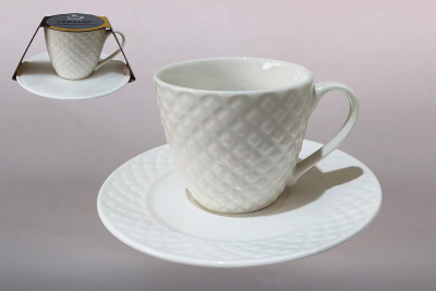Пара чайная 240мл (фарф.) (1/36)