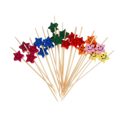 Шпажки "Звезды", 12x2см, бамбук, дерево, 24 шт (12/12/480)