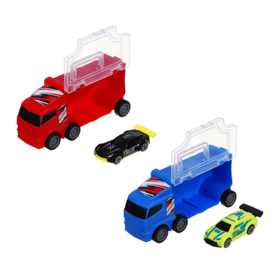 Автовоз с машинкой, АБС, 14,5 х7,2x5 см, 2 цв ИГРОЛЕНД (1/160)