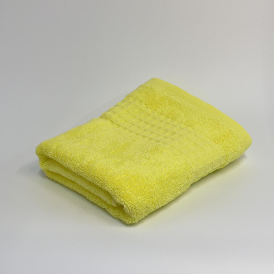 Полотенце махровое МОХИТО 70х130, 420гр./м2, св.лимон (1/10)