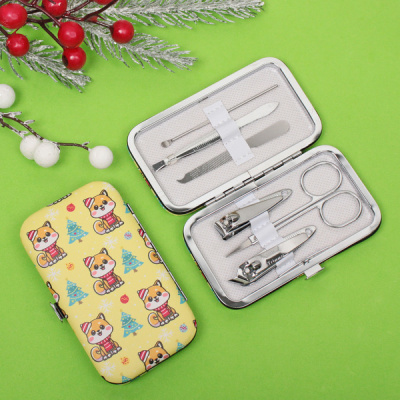 Набор д/маникюра в футляре 6 пр "Корги - пушистики!"(1/12)