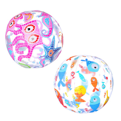 Мяч пляжный надувной 51см INTEX "Морские обитатели" (3диз) (1/36)