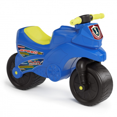 Каталка детская "Мотоцикл" (синий) (уп.2)