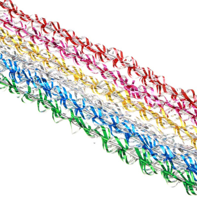 Мишура закрученная, 2x150 см, ПВХ, 6цв СНОУ БУМ (1/12)