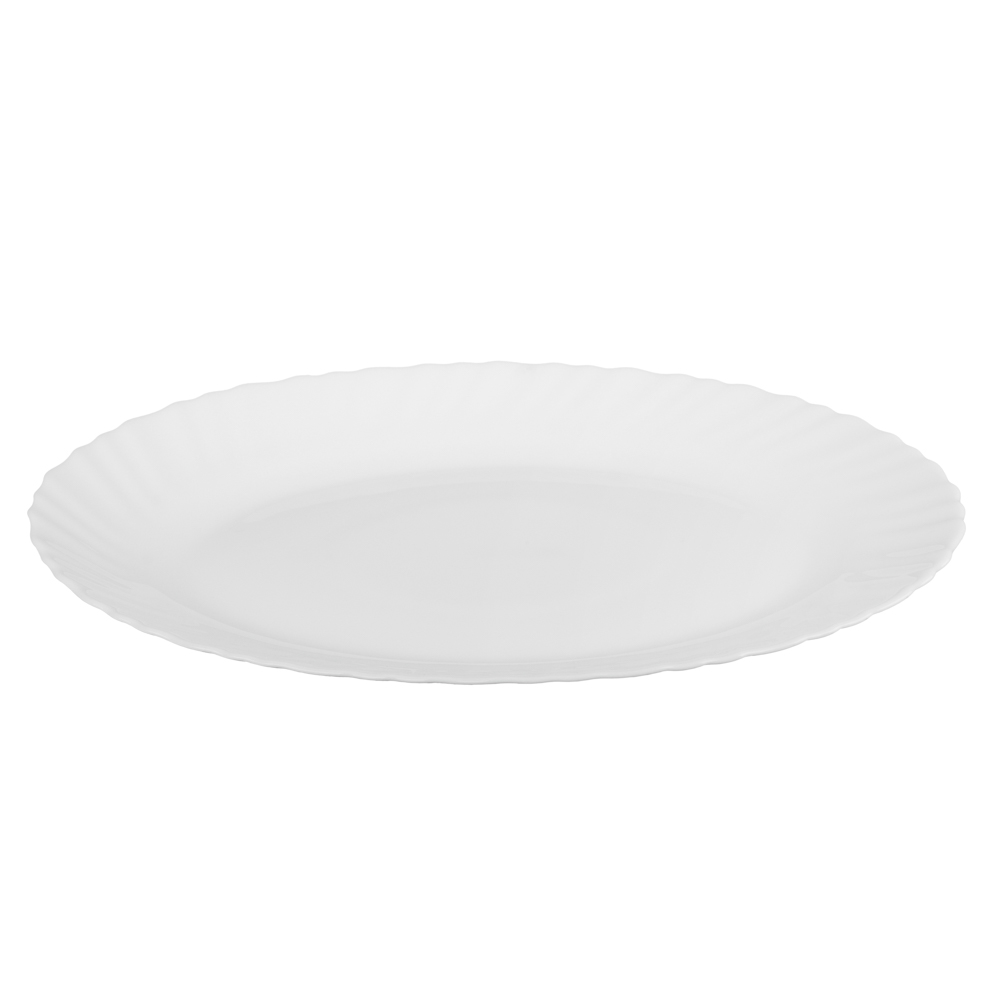 Блюдо овальное 30см опаловое стекло MILLIMI Бьянко Плюс (2/24)