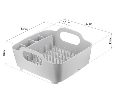 Сушилка д/посуды ИЗЛИ Смоки (полипропилен)(1/10)