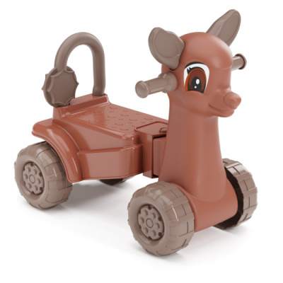 Каталка детская "Оленёнок" (коричневый) пласт.(1/2)