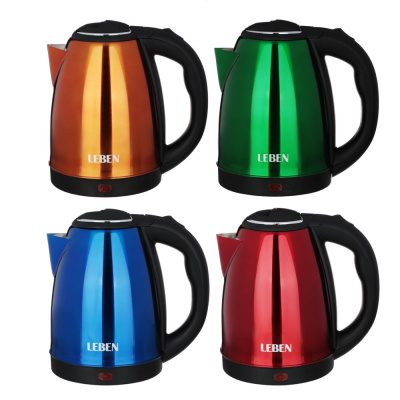 Чайник электрический 1,8л 1500Вт (нжс) 4цв LEBEN (1/12)