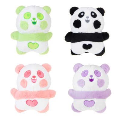 Игрушка мягкая в виде животных "Пандочка", полиэстер, 19см, 4цв МЕШОК ПОДАРКОВ (1/96)