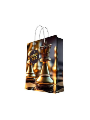 Бумажный пакет 26x32,4x12,7см д/сувенирной продукции с ламинацией (12/144)