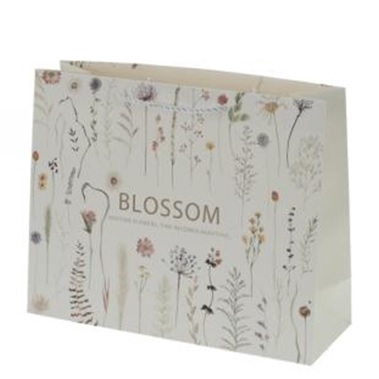 Пакет подарочный (бумага, плотность 205г/м2, блок 12шт), L25,5 W9,5 H20см (12/12)